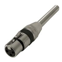 Plug Cannon Femea Preto Corpo Metalico Com Mola - 1
