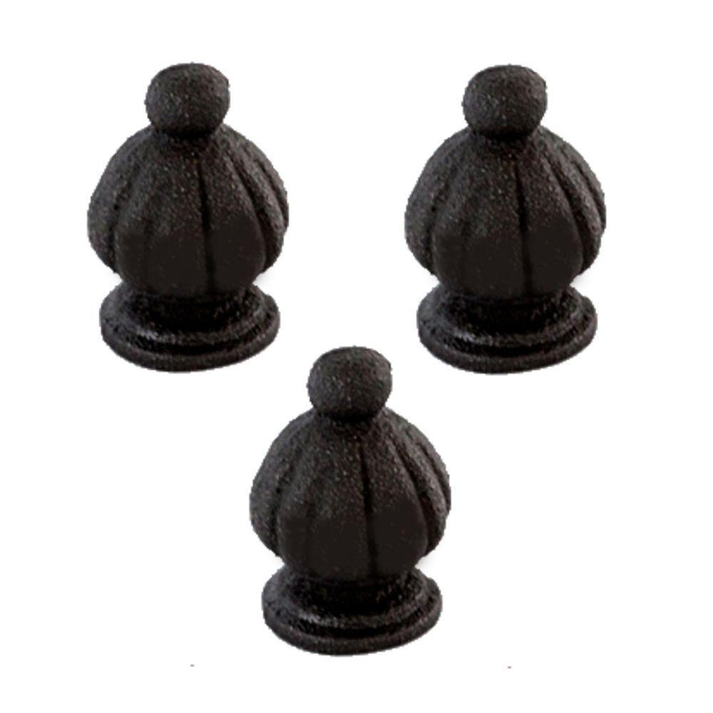 Kit 3 Pinha Ferro Fundido N13 Para Grade Sacada Muro 5X3Cm - 1