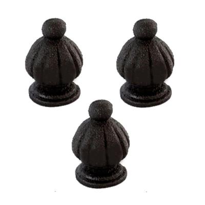 Kit 3 Pinha Ferro Fundido N13 Para Grade Sacada Muro 5X3Cm