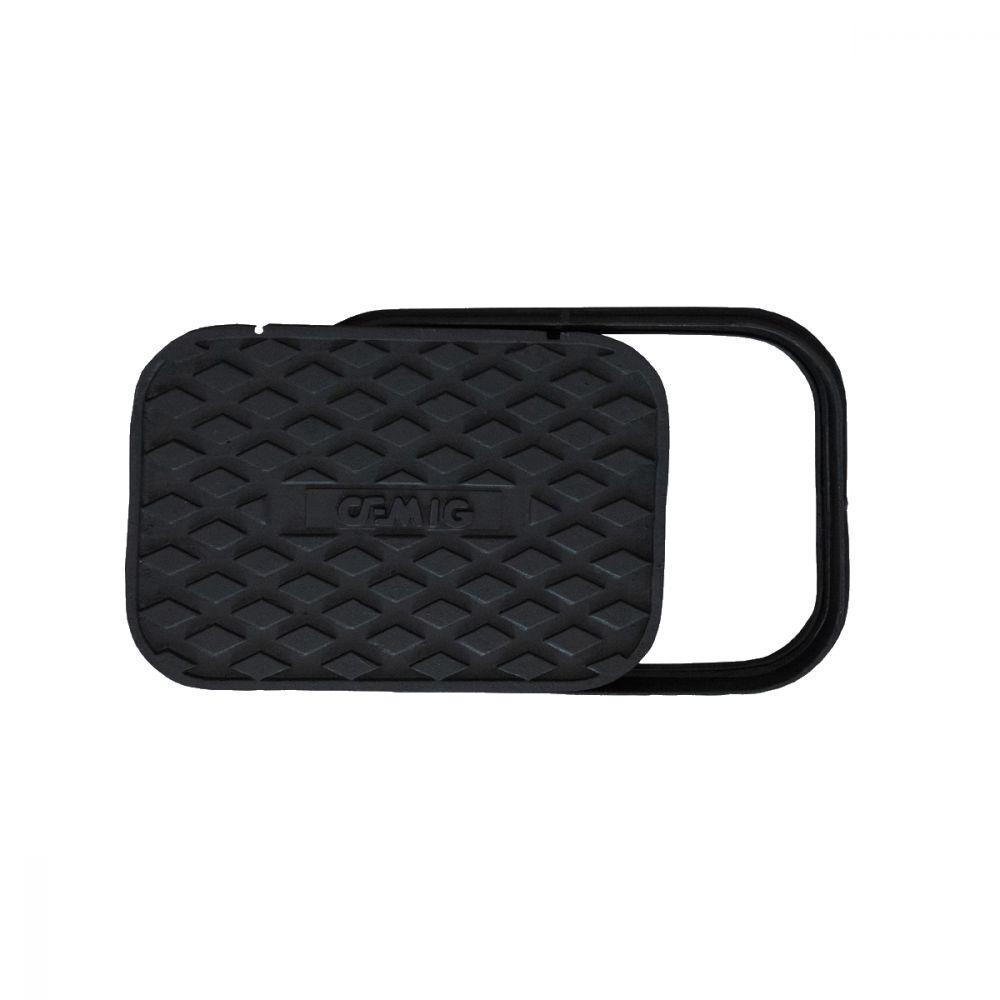 Tampa Tampão De Chão T27 Simples Em Ferro Fundido 43X55Cm - 2