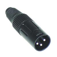 Conector Canon Macho Csr Q-103Bk Preto Inteiro - 1
