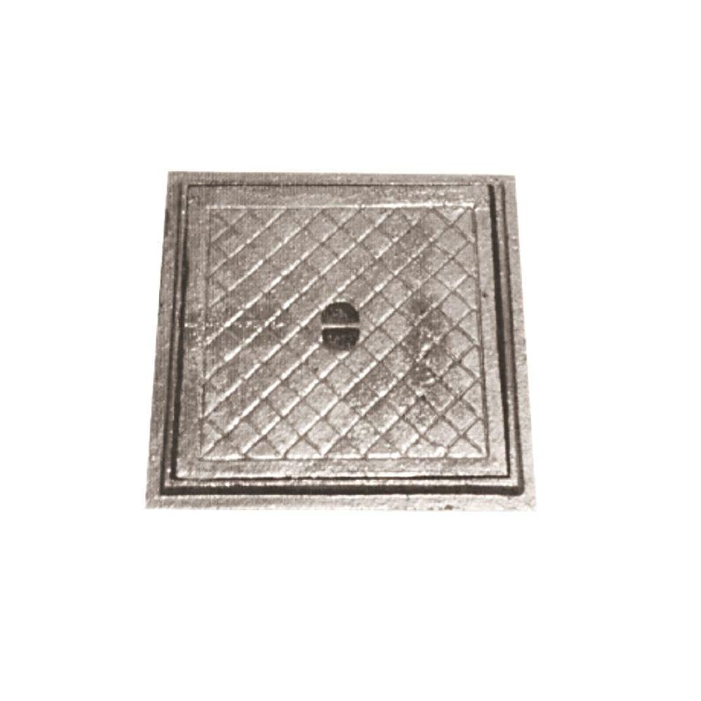 Tampa Tampão De Chão Simples Ferro Fundido Inspeção 60X60Cm - 2