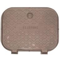 Tampa Tampão De Chão Simples Ferro Fundido Inspeção 60X60Cm - 1