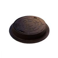 Tampa Tampão De Chão Redondo Simples De Ferro Fundido 60Cm - 3