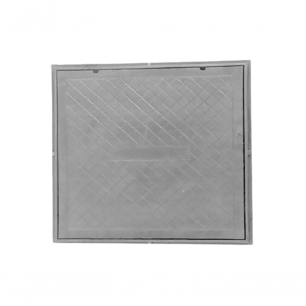 Tampa Tampão De Chão Simples De Ferro Fundido 80X80Cm - 1