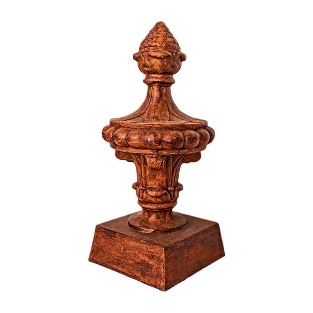 Pinha Abacaxi Estrela Com Base Ferro Fundido Pronto Artes - 3