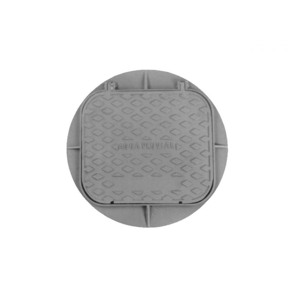 Tampão Chão Simples Ferro Para Aterramento 25x25cm - 1