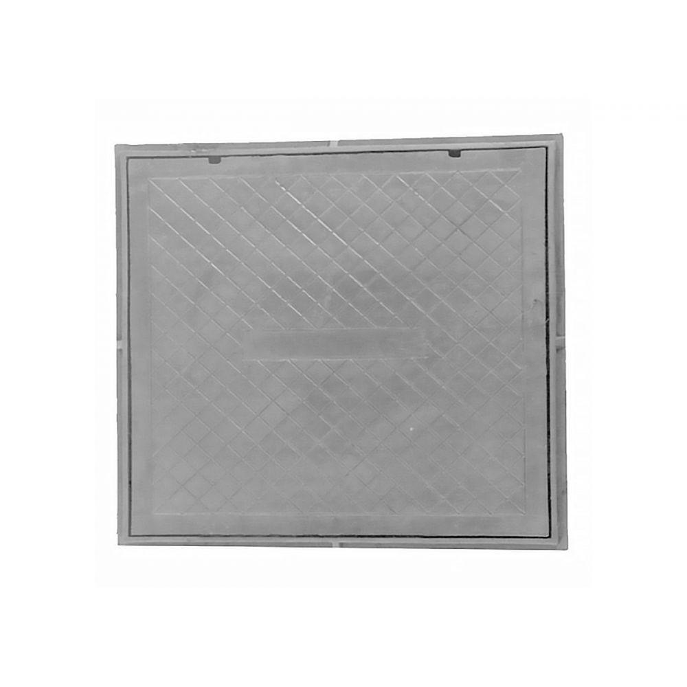 Tampão Chão Simples Ferro Para Aterramento 25x25cm - 2