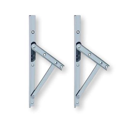 Braço Suporte Janela Maxim Ar Aluminio 20Cm (2Un) Cinza