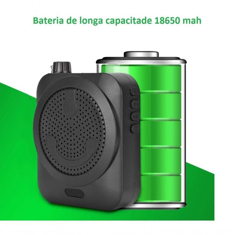 Amplificador De Voz Megafone Com Microfone E Rádio Fm - 4