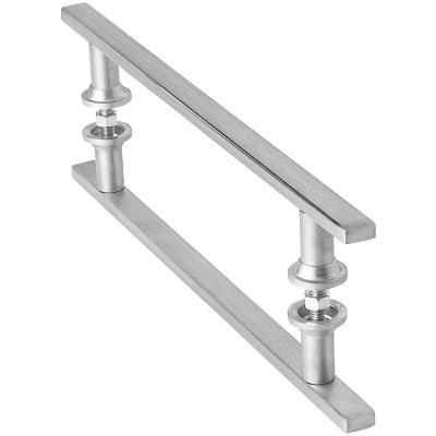 Puxador Aço Inox Escovado Para Porta De Vidro 30Cm M.S