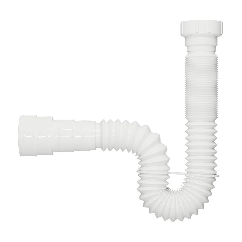 Sifão Flexível Blukit Tubo Extensivo 70cm Universal Branco - 3