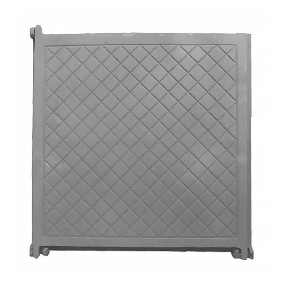 Tampa Tampão Chão Articulado Ferro Cadeado Cisterna 40x40cm - 1