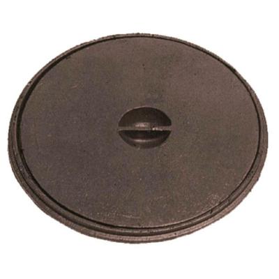 Tampa Tampão Chão Simples Redondo Ferro Cx Gordura 32x32cm