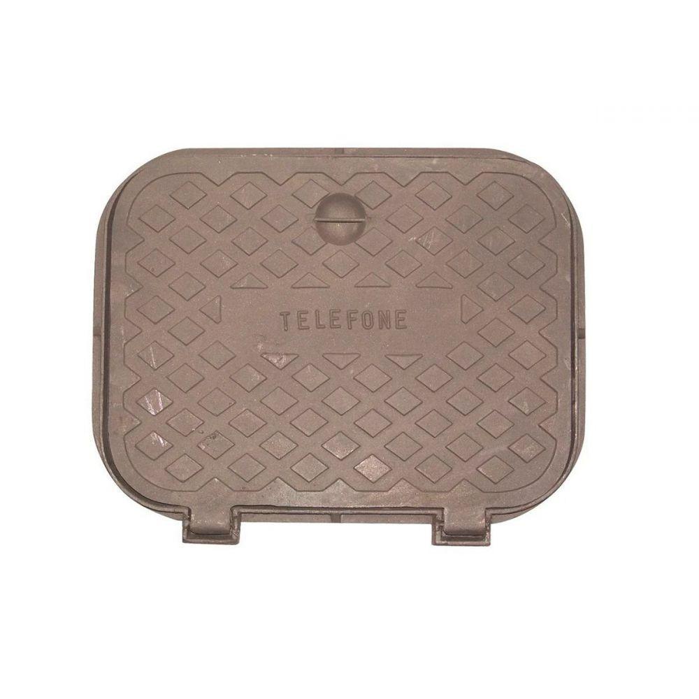 Tampão Chão Articulado Ferro Inspeção Passagem 44x53cm - 2