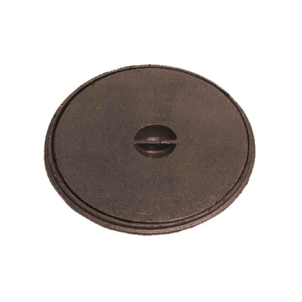 Tampão Chão Simples Redondo Ferro Cx Gordura 32x32cm - 1