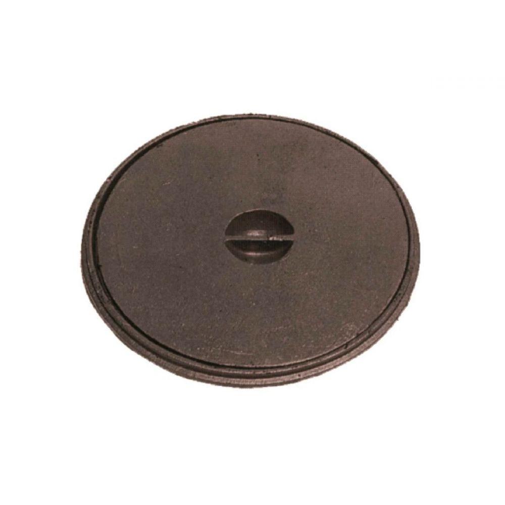 Tampão Chão Simples Redondo Ferro Cx Gordura 32x32cm - 2