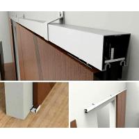 Kit Porta Correr Roldanas Trilho Branco De 1,80M - 3