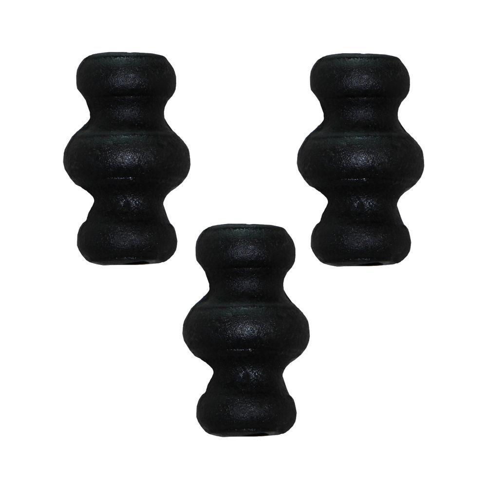 Kit 3 Anueto Em Ferro Fundido Decoração Grade Portão N12 6Cm - 1