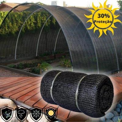 Tela Sombreamento Proteção Agrícola 30% 2 X 50 Preta