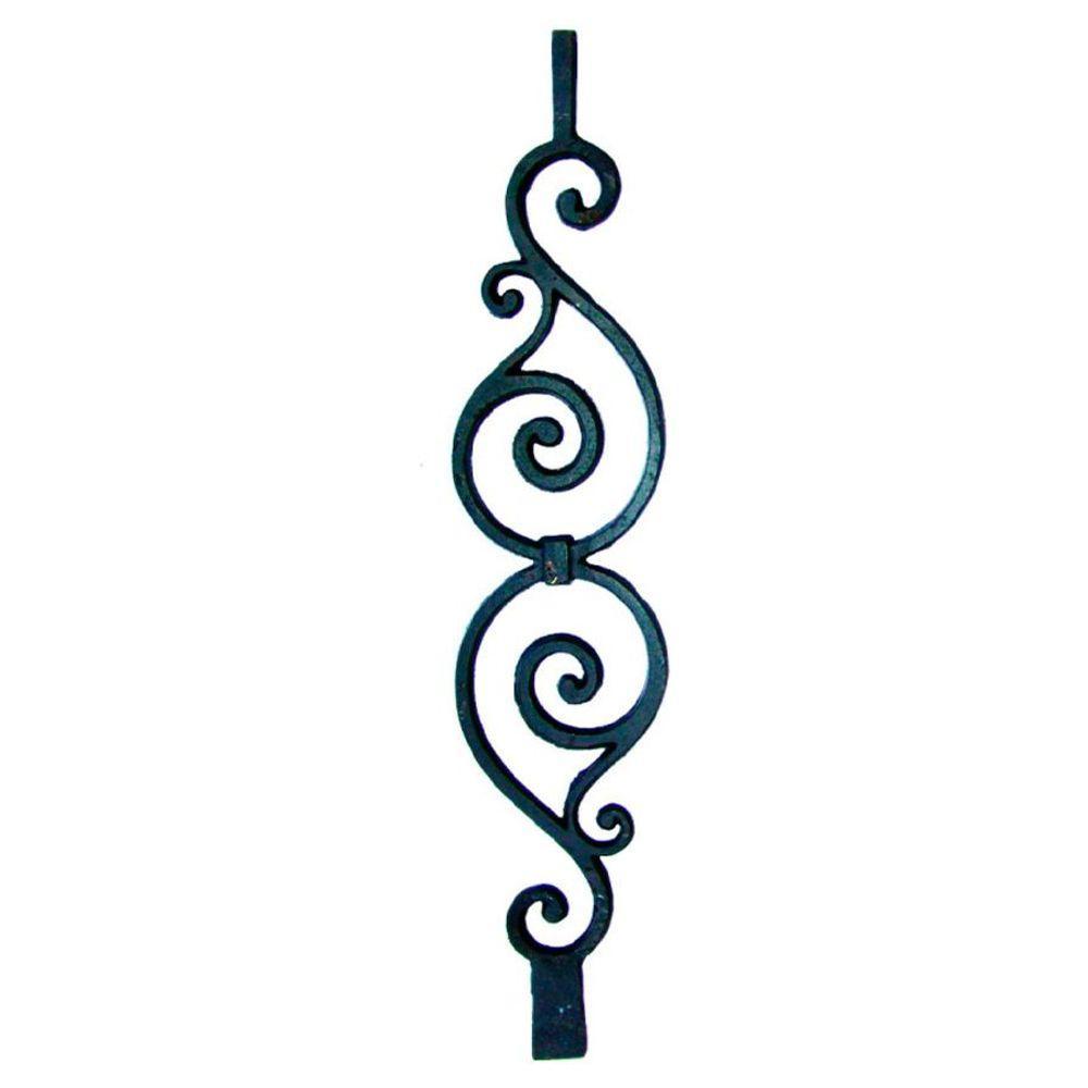 Grade Ferro Fundido Arabesco Varanda, Sacada, Escada 80X17Cm - 1