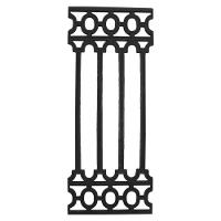 Grade Ferro Fundido Romana Sacada Varanda Escada 80X34Cm - 1