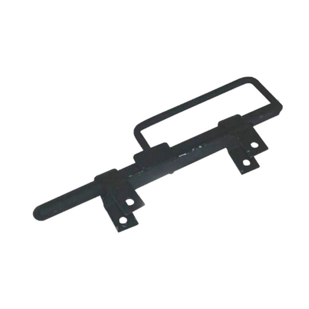 Trinco Cavalo com Alça Para Portão e Porteira Aço Preto - 1