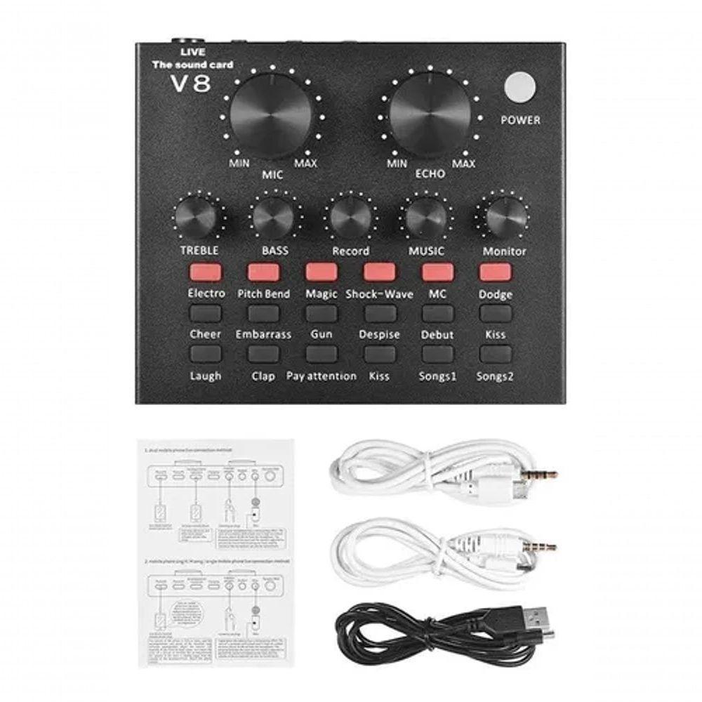 Smart Conjunto Interface V8 Mesa De Som Podcast E Lives - 3