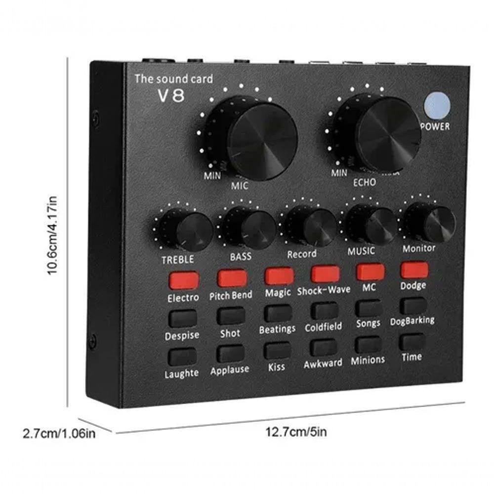 Smart Conjunto Interface V8 Mesa De Som Podcast E Lives - 5