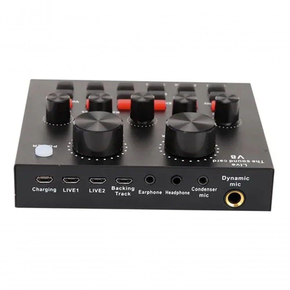 Smart Conjunto Interface V8 Mesa De Som Podcast E Lives - 8