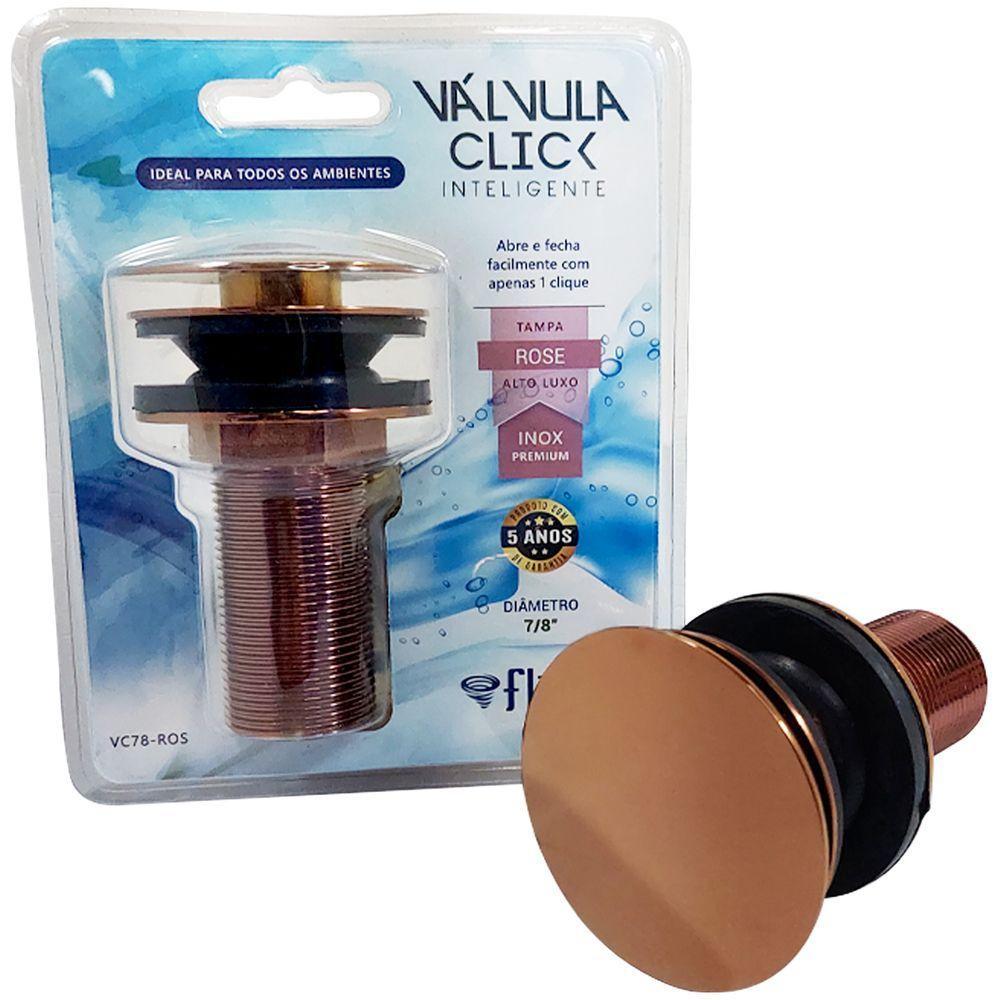 Válvula Click 7/8 Tampa Grande Rose - 9