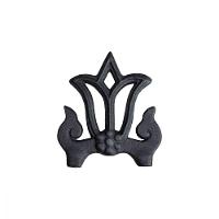 Ponteira Ponta De Lança Ferro N15 Grade Portão Muro 19X16Cm - 2