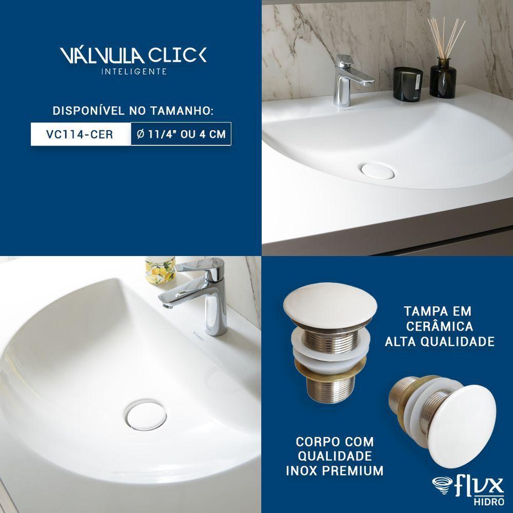 Válvula Click 1.1/4 Tampa Grande Ceramica - 8