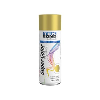 Tinta Aerossol Metálico 350ml - Tekbond Dourado