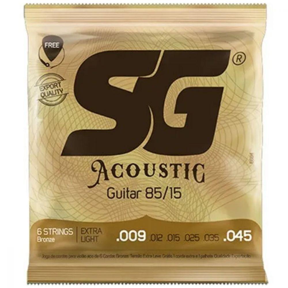 Encordoamento Para Violão Aço 009 Sg 85/15 Bronze - 2