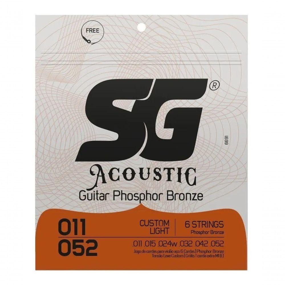 Encordoamento P-violão Fósforo Bronze Sg 0.011 - 0.052 - 1