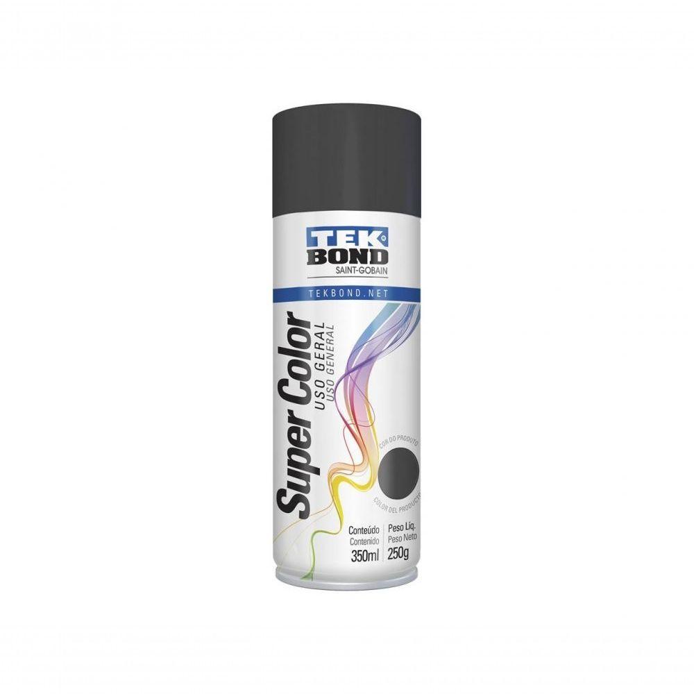Tinta Spray Tekbond Uso Geral Grafite 350Ml/250G C/6 Pcs - 1