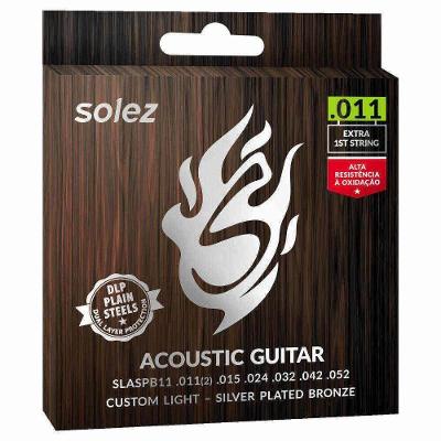 Encordoamento Violão Aço Silver Plated Solez Cal 0.011?
