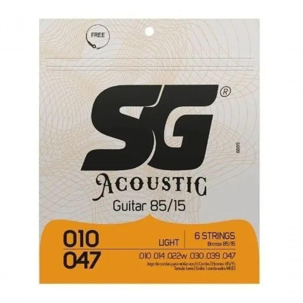 Encordoamento P-violão Aço Bronze 85-15 Sg 0.010 - 0.047 - 1