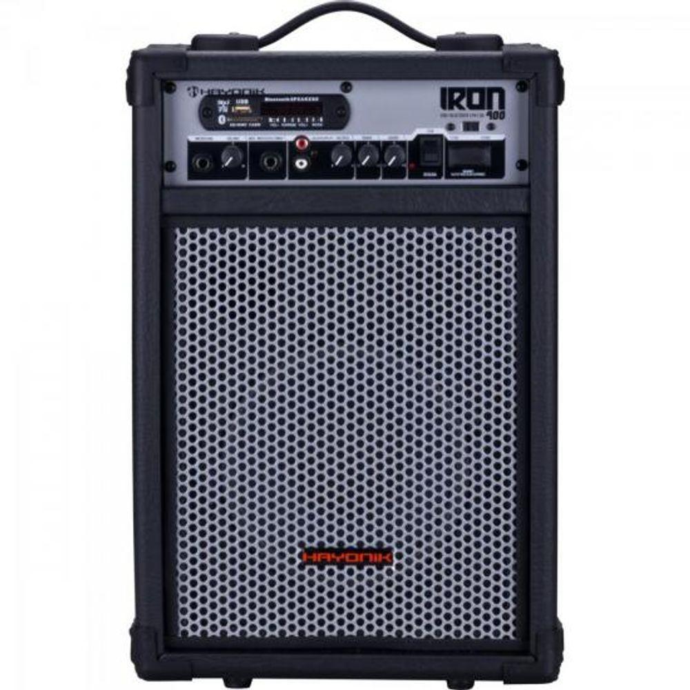 Caixa Multiuso Hayonik Iron 400 60Wbluetooth/Usb/Sd/Fm Preta - 1