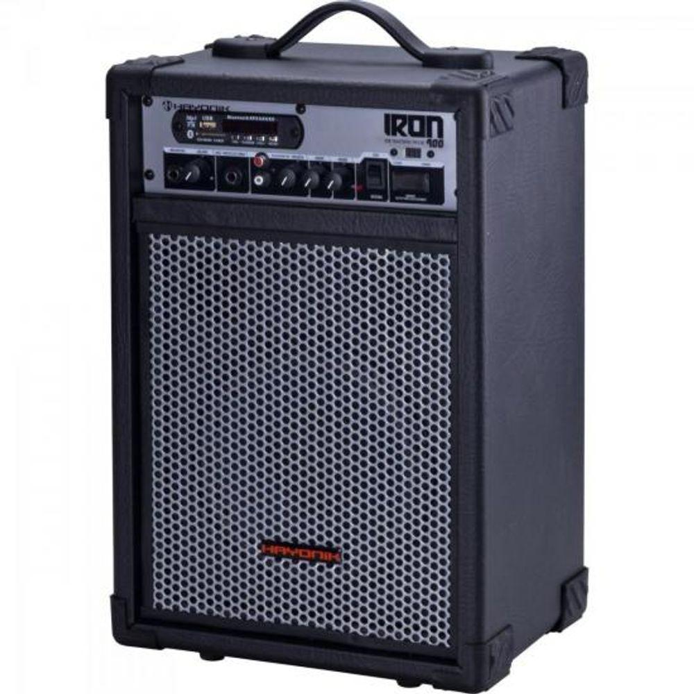 Caixa Multiuso Hayonik Iron 400 60Wbluetooth/Usb/Sd/Fm Preta - 3