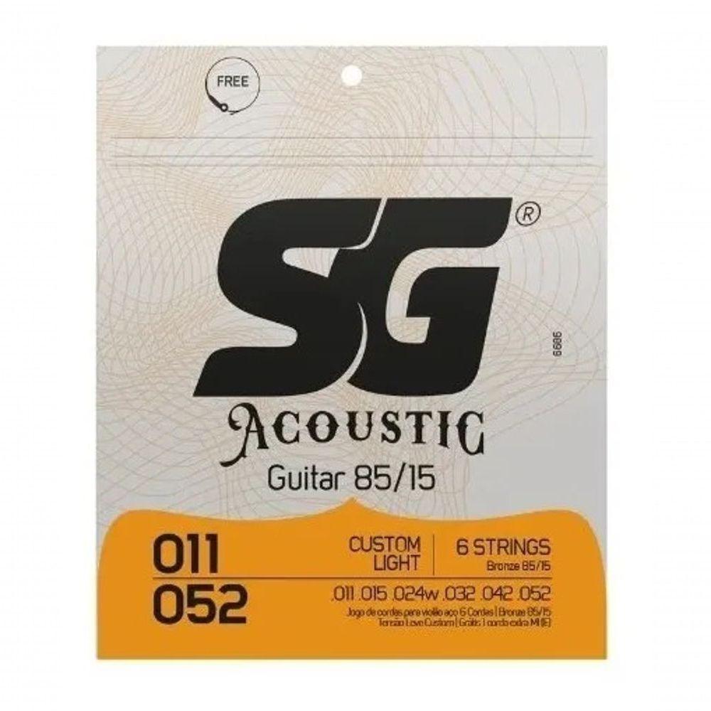 Encordoamento P-violão Aço Bronze 85-15 Sg 0.011 - 0.052 - 1