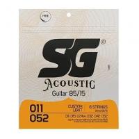 Encordoamento P-violão Aço Bronze 85-15 Sg 0.011 - 0.052 - 1