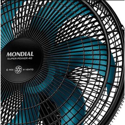 Vent 40cm Mondial Super Power Vsp-40-ap - 4412-02 Preto/azul 220 Volts