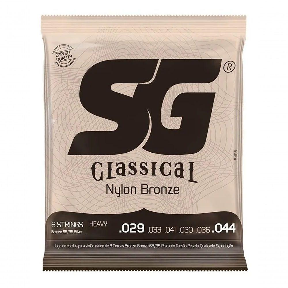 Encordoamento P-violão Nylon Bronze 65-35 Prata Tensão Alta Sg 0.029 - 1
