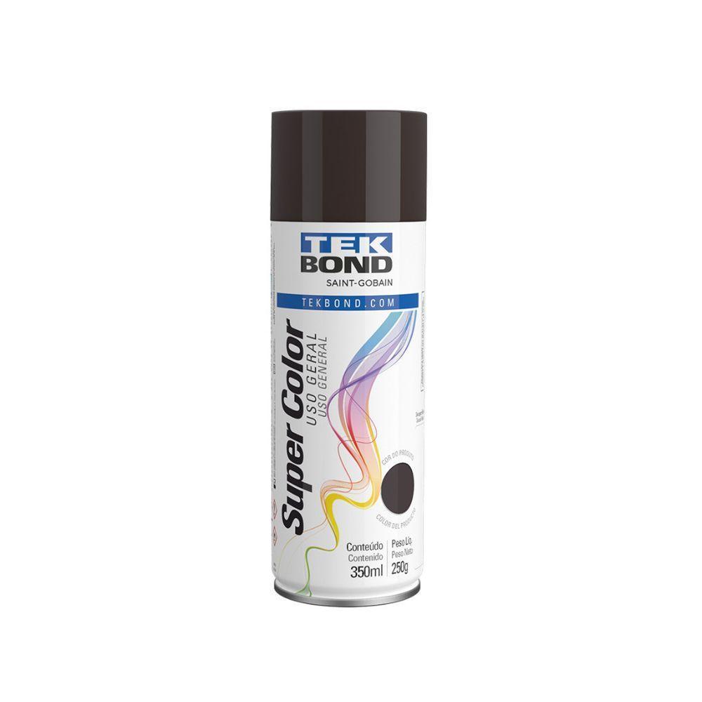 Tinta Aerossol Uso Geral 350ml - Tekbond Marrom - 1