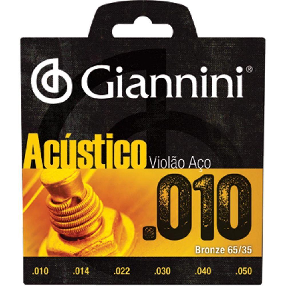 Encordoamento Para Violão Aço Acústico .010 Bronze Geswam - 2
