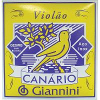Encordoamento Para Violão Aço Geswb Com Bolinha - Série Canário - Tensão Média - 2