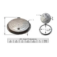 Tampa Tampão T70 Leve Esgoto água Pluvial Articulado 70cm - 2