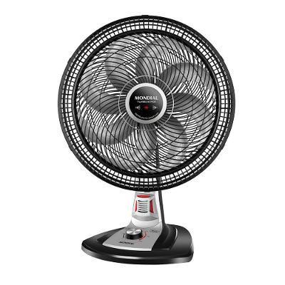 Ventilador de Mesa Mondial Turbo 40cm 8 Pás 3 Velocidades Preto e Prata 220V